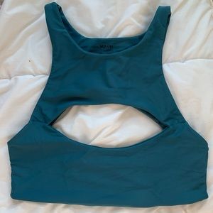 MIKOH bikini cut out top